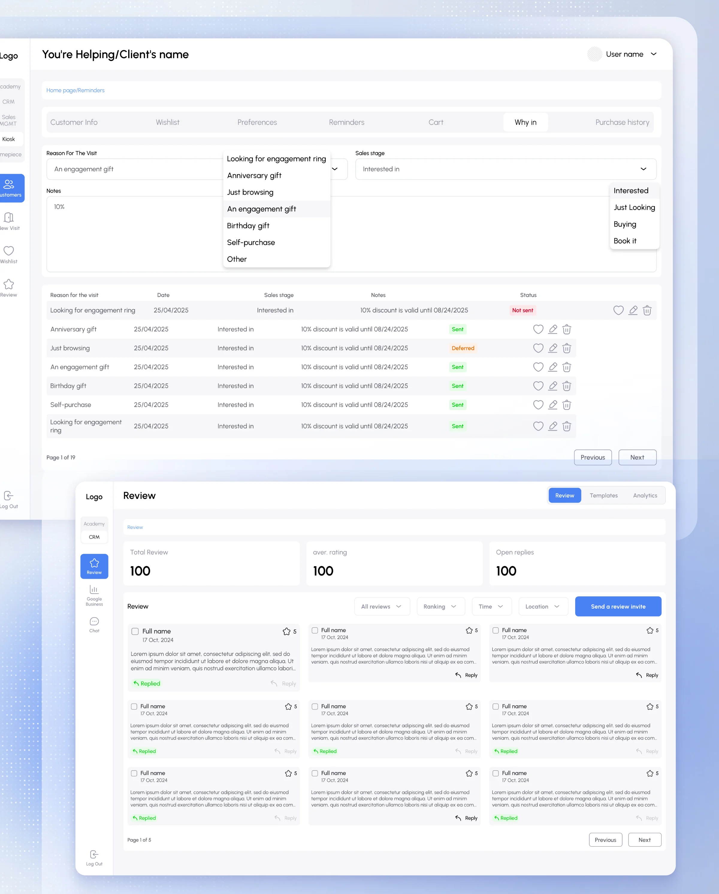 JewelLink – Jewelry CRM & Sales Training Platform for Retail Stores: image 2
