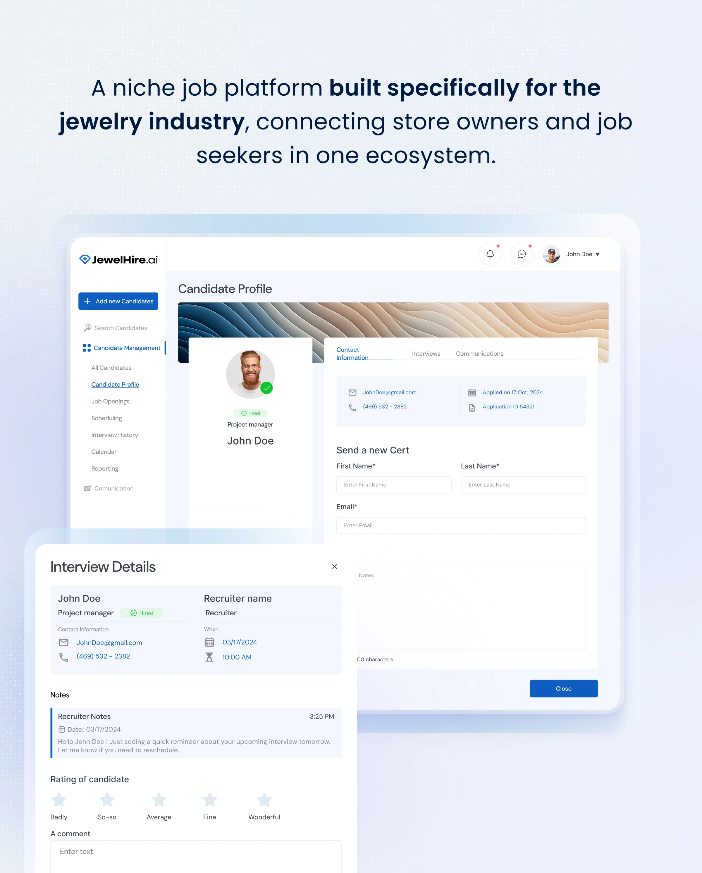 JewelHire – Jewelry Industry Recruitment Platform for Smart Hiring: image 2